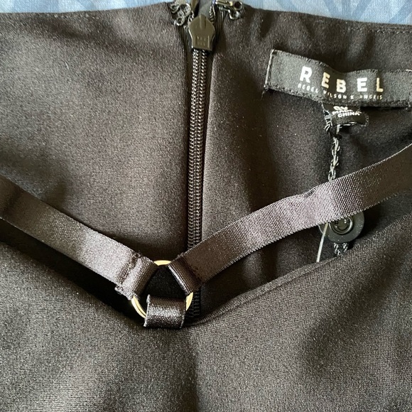 Boat Neck Dress with Strap Details - Picture 4 of 6